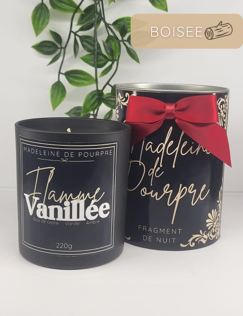 Flamme Vanillée - Bougie Parfumée 220g - Cire Végétale Premium