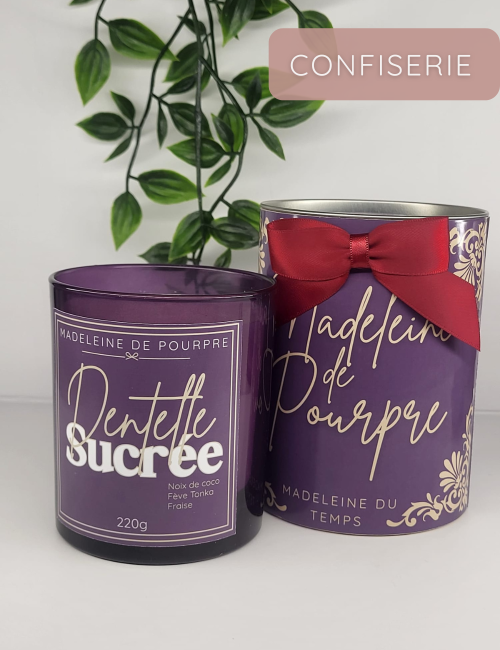 Dentelle Sucrée - Bougie Parfumée Barbapapa  - Cire Végétale Premium - 220g