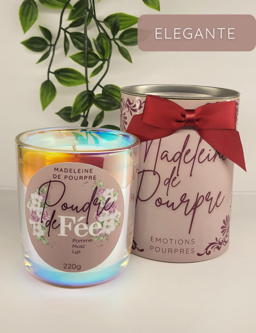 Bougie prestige Poudre de Fée fragrance haut de gamme