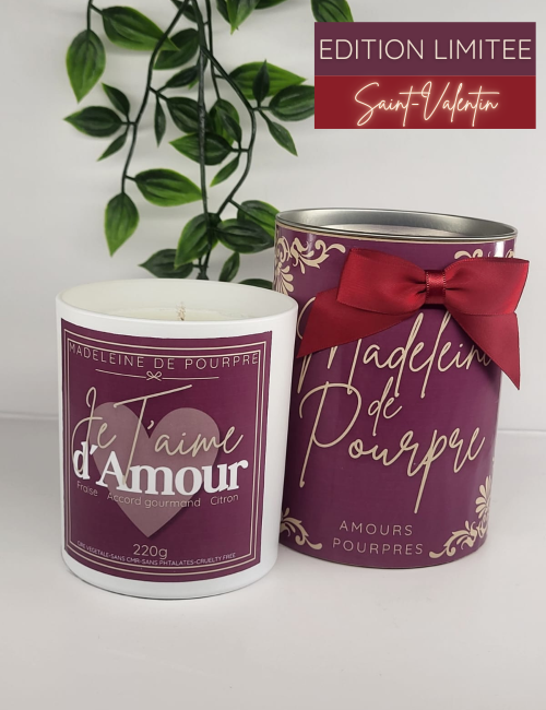 Bougie parfumée Fraises des bois Cire 100% végétale Fragrance Haut de gamme