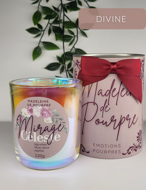 Mirage Céleste - Bougie Parfumée 220g - Cire Végétale Premium