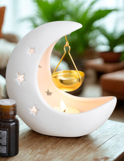 Brûleur Lune Blanche Suspendue