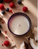 Bougie parfumée senteur barbapapa, cire végétale colza-coco sans paraffine. Combustion propre. Madeleine de Pourpre