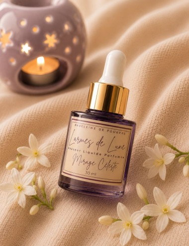 Larmes de Lune , fondant liquide parfumé , Madeleine de Pourpre.
