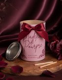 Emballage cadeau madeleine de pourpre. Collection emotions pourpres. Senteur poudrée et chic.
