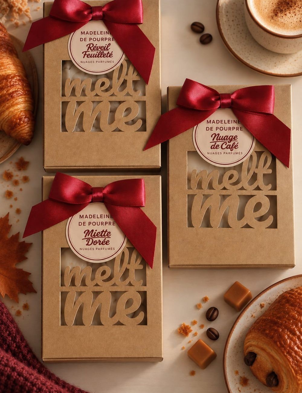 MELT ME-Coffret cadeau 15 nuages parfumés-Croissant au beurre