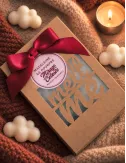 Fondants parfumés fabriqués en france. Coffret cadeau Melt Me. Madeleine de Pourpre.