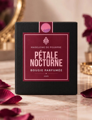 Pétale Nocturne | Bougie Parfumée Holographique Prune & Cerise Noire