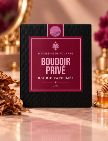 Boudoir Privé - Bougie Parfumée 220g  | Miel,Tabac,Tonka
