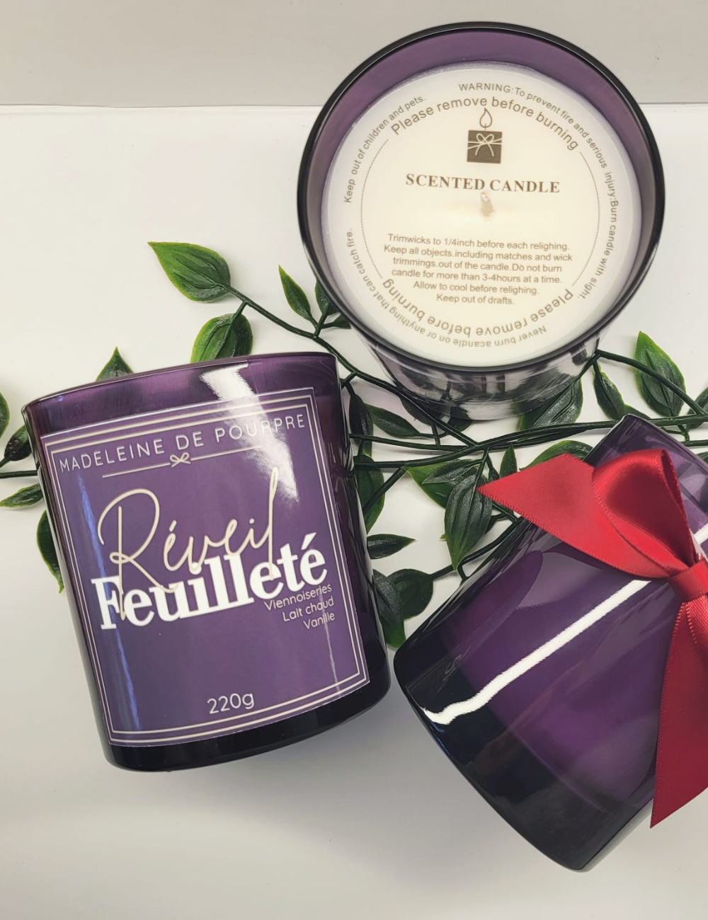 Réveil Feuilleté - Bougie Parfumée 220g