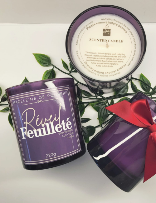 Réveil Feuilleté - Bougie Parfumée 220g