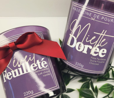 Nos Bougies Collection Madeleine du temps