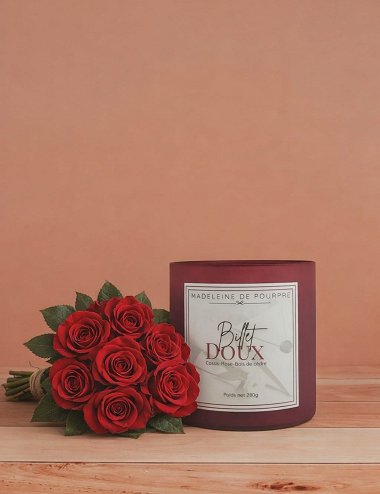 Billet Doux — Bougie Parfumée Madeleine de Pourpre